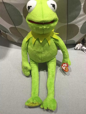 美国ty正版 superme 芝麻街 科密特青蛙kermit 毛绒公仔玩具玩偶