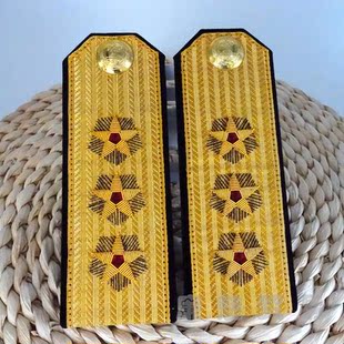 现货进口金色金属织带精致海军上将将官服饰肩章影视道具珍品收藏