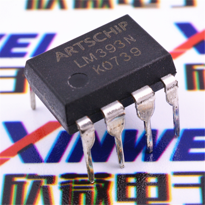 直插lm393n lm393p 低功耗电压比较器 dip-8 双