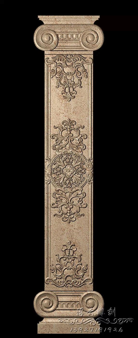 z177 精雕图/灰度图/牡丹/欧式/洋花/荷花/山水/背景墙/护墙板