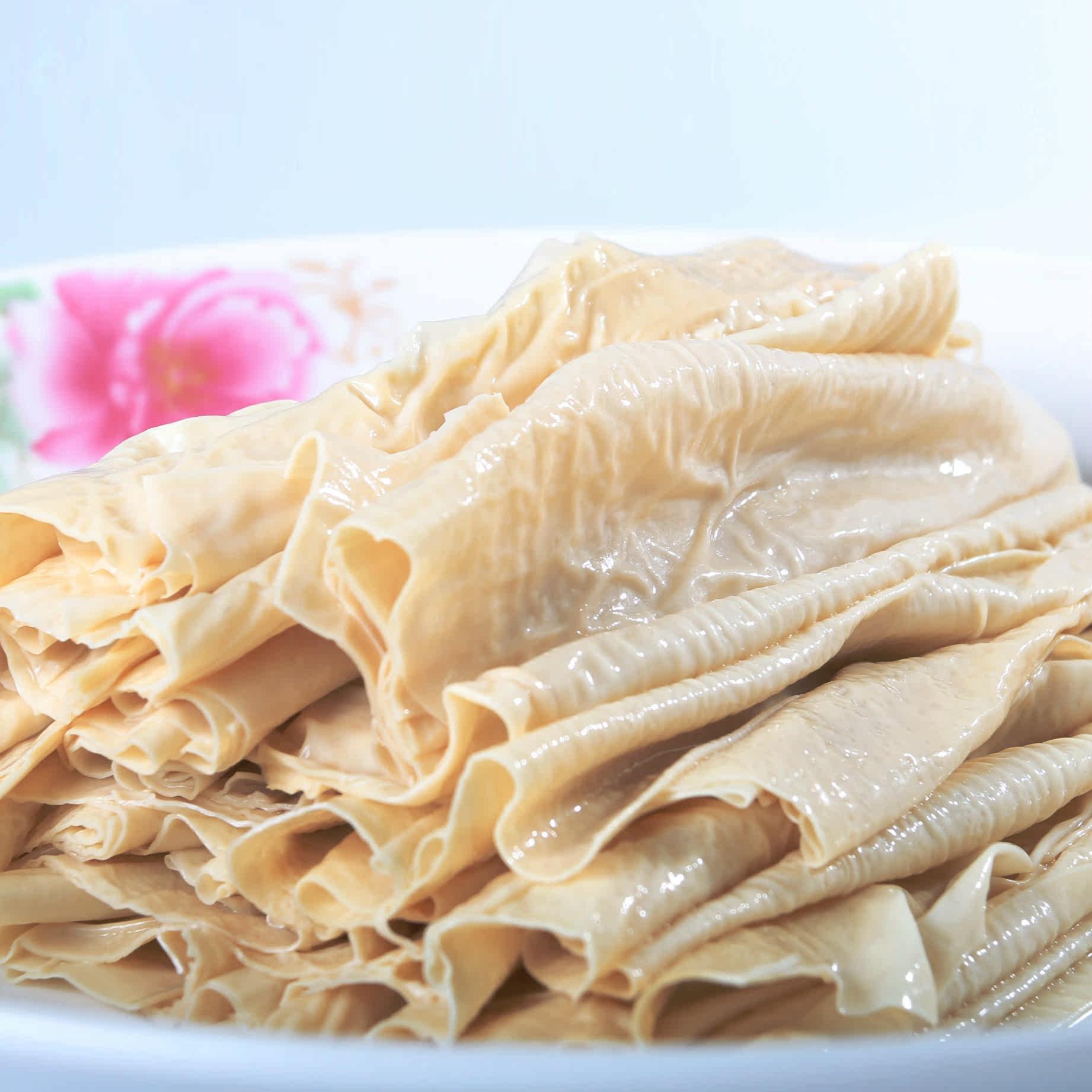 清远浸石潭山水腐竹农家特产天然纯手工青豆腐皮清远特产支竹送礼