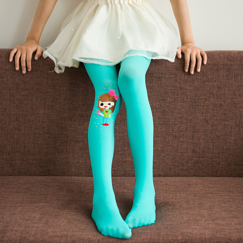 童装春秋宝宝天鹅绒白色舞蹈袜女孩连体袜儿童打底裤袜女童连裤袜