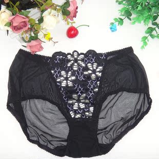 品牌无痕女内裤蕾丝绣花中腰提臀女式内裤舒适型女内裤女裤
