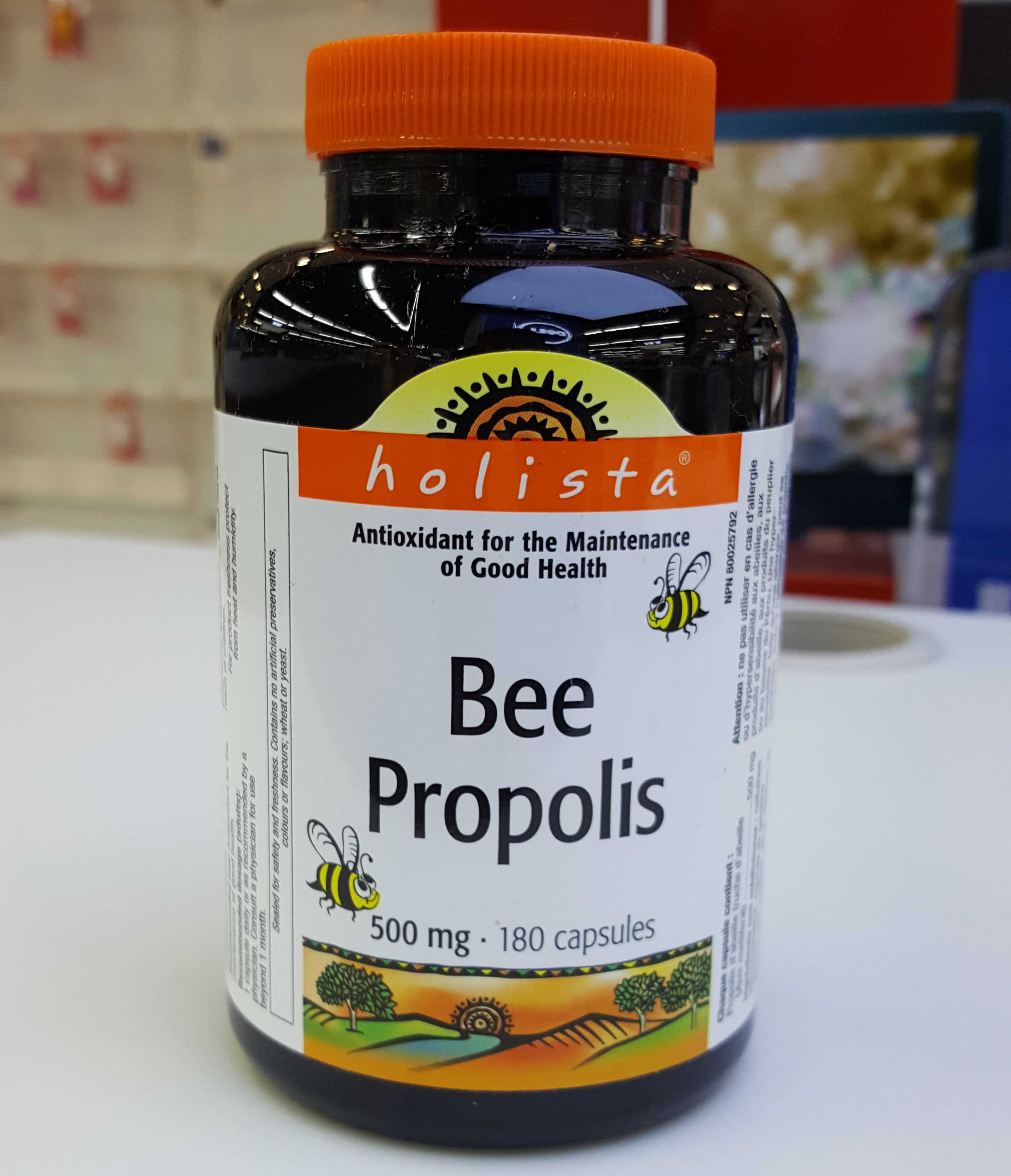 加拿大代购holista bee propolis 纯天然蜂胶软胶囊500mg180粒