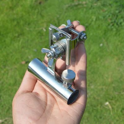 新款插式钓椅炮台架钓椅不锈钢炮台架钓凳炮台座鱼竿支架座