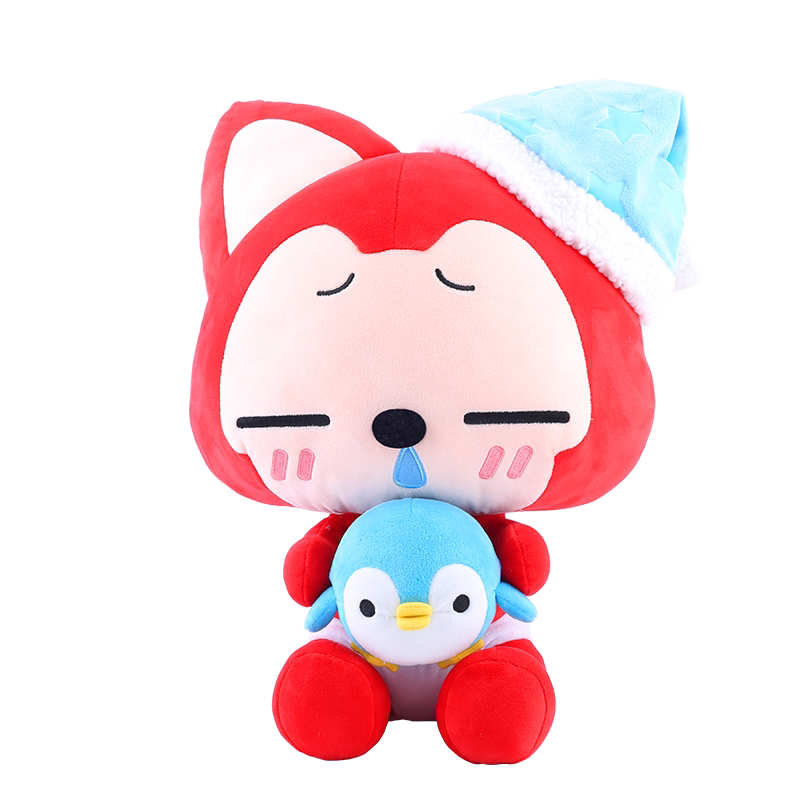 阿狸公仔企鹅狸毛绒玩具公仔女生生日礼物创意礼品大号41cm可爱萌