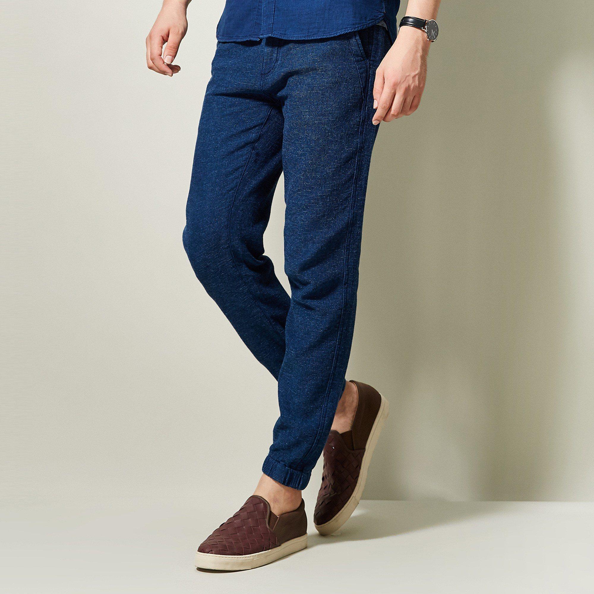 棉先生2017夏季新款牛仔收脚九分裤男直筒裤 青年宽松男士牛仔裤