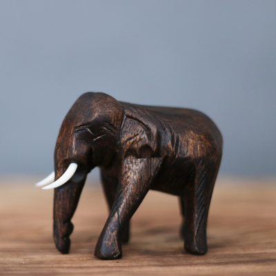 泰国手工抽象木雕东南亚实木大象摆件家居创意摆设工艺品摆件礼物