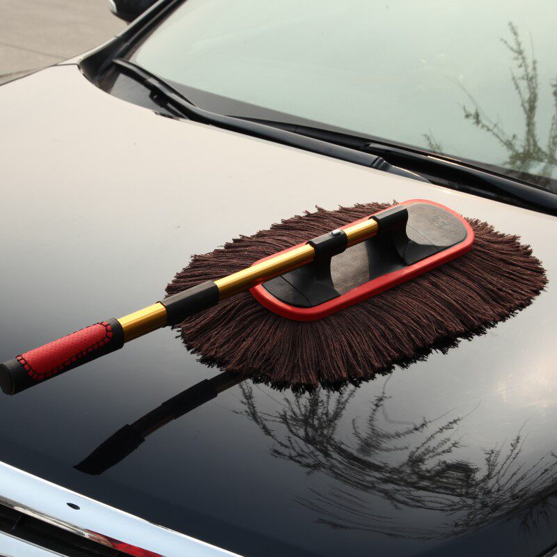 汽车掸子除尘掸洗车刷子蜡刷擦车拖把车用蜡拖洗车清洁用品油掸子