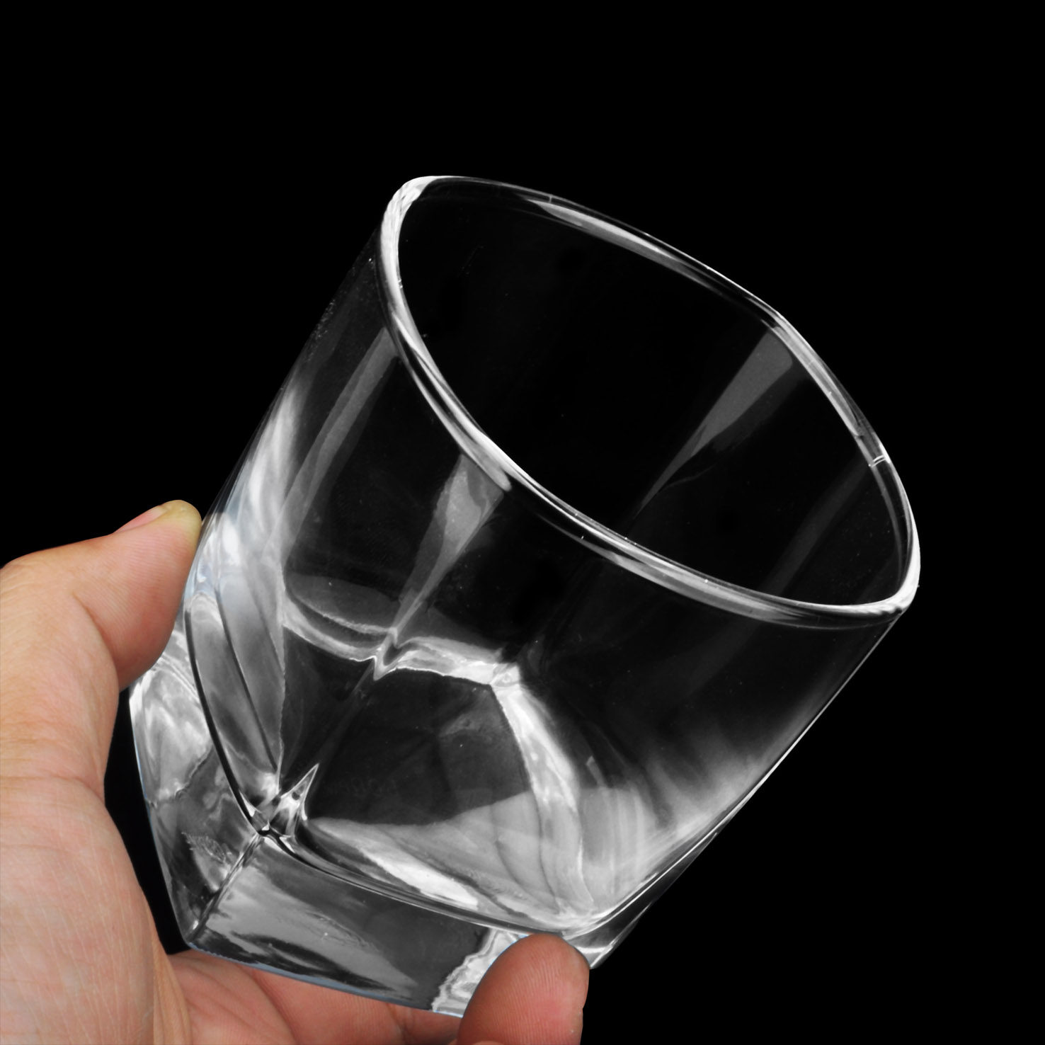 满6只包邮司太宁款四方水杯古典杯威士忌酒杯玻璃杯创意家居常用