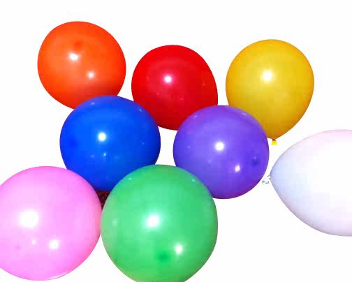 生日派对用品 婚庆气球 彩色生日 装饰 10寸加厚乳胶气球 10个