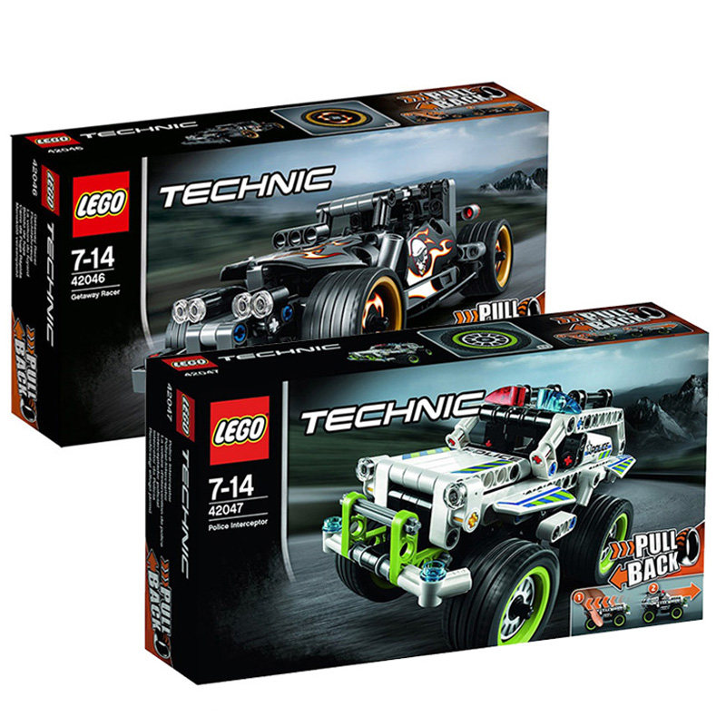 lego乐高积木科技系列机械组狂野赛车42046警用拦截车42047玩具