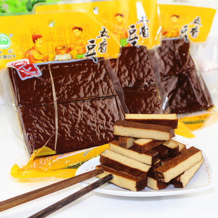 10袋包邮四川什邡特产红白但氏五香豆腐干180g麻辣豆干休闲零食