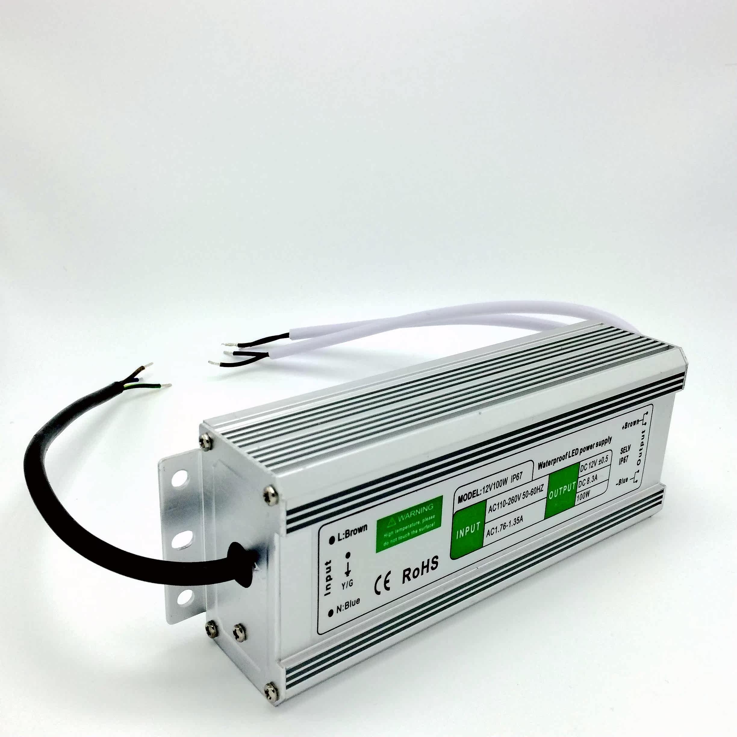 12v100w防水电源 室外led路灯电源 广告牌电源 直流电源 厂家直销