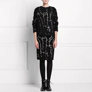 丹麦一线 蕾丝层叠 优雅复古 圆领套头上衣gs0473