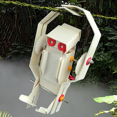 机器人制作材料 pvcbot机器人套件攀爬机械猴 科学实验科技小制作