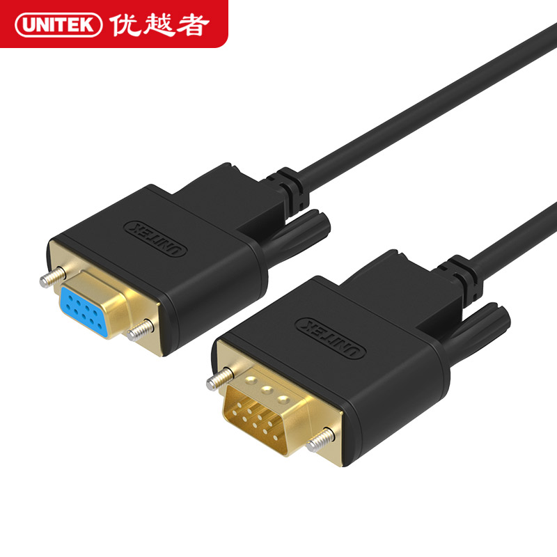 优越者rs232串口线延长db9母对母/公对母/公对公com口连接线9针孔