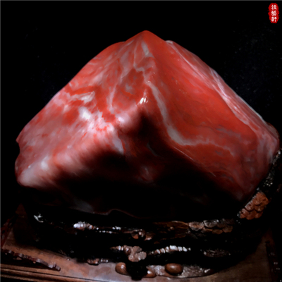 桂林鸡血玉收藏原石摆件大红袍血鲜飘丝平野料血丝满红天然玉石a