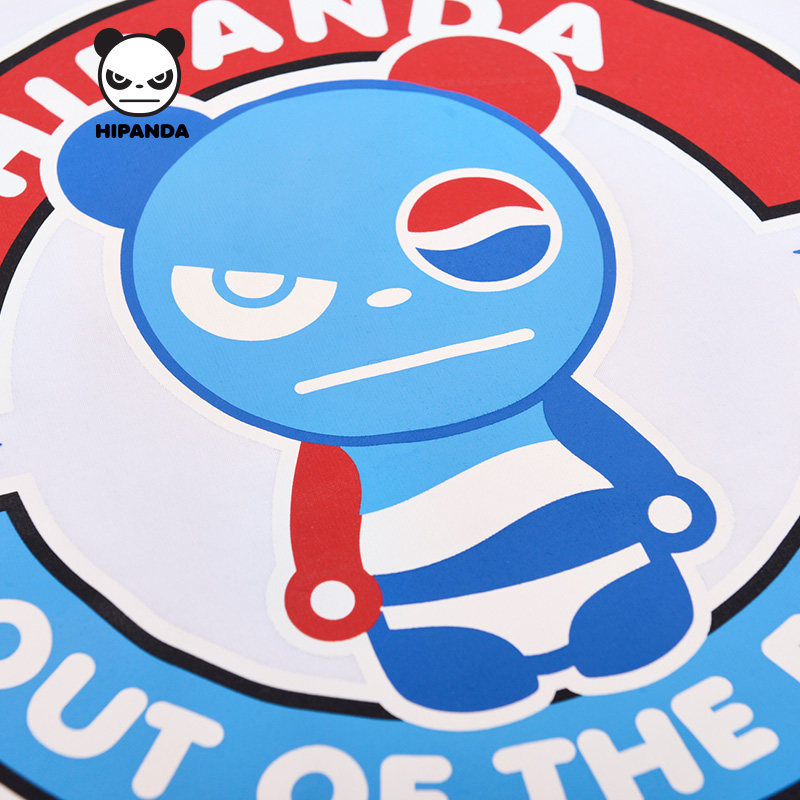 hipanda 你好熊猫 新款 设计潮牌 男款 可乐熊猫 短袖 圆领 t恤