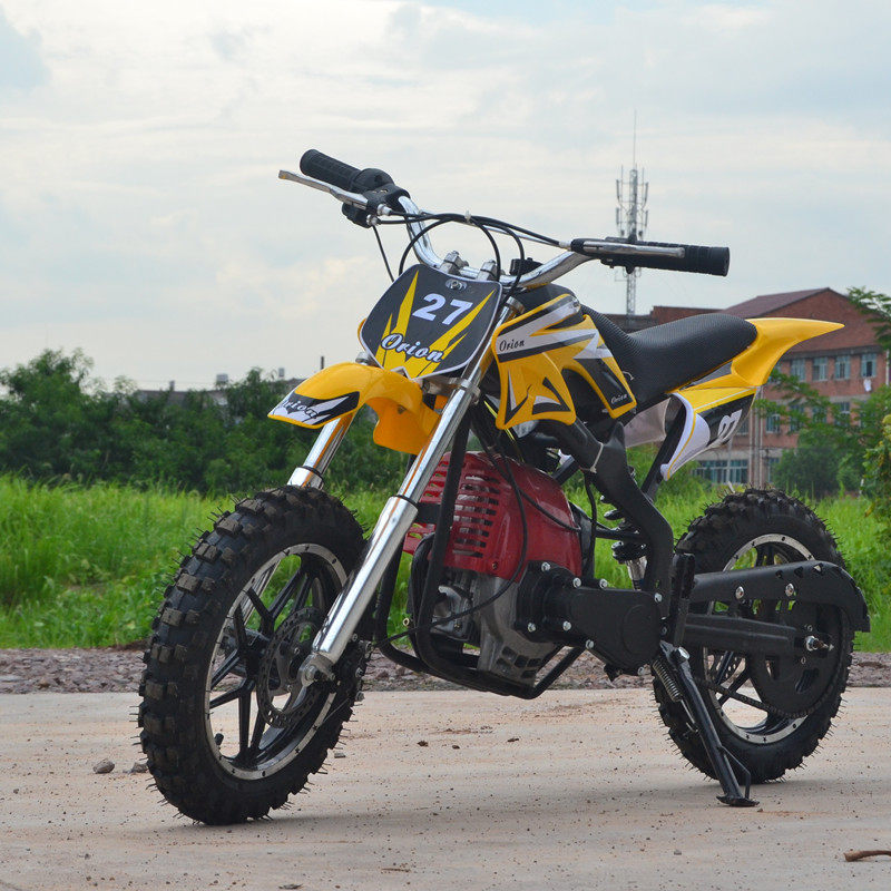 新款易拉二冲程49cc改良阿波罗迷你摩托车小越野车迷你小跑山地车