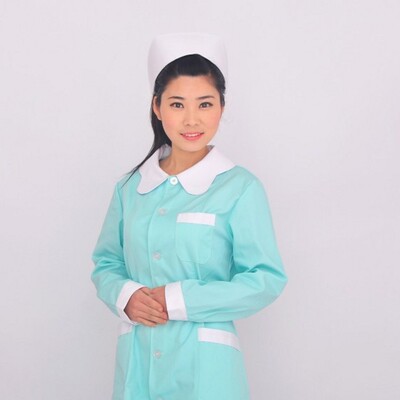 新款包邮白大褂护士服长袖冬装对襟圆领icu口腔药房工作服hsd-188