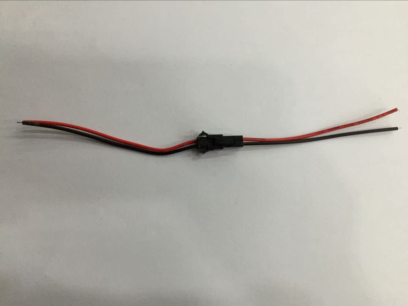 led灯电源对接头2芯pin端子公母对插线汽车监控摄像头插头铜芯线