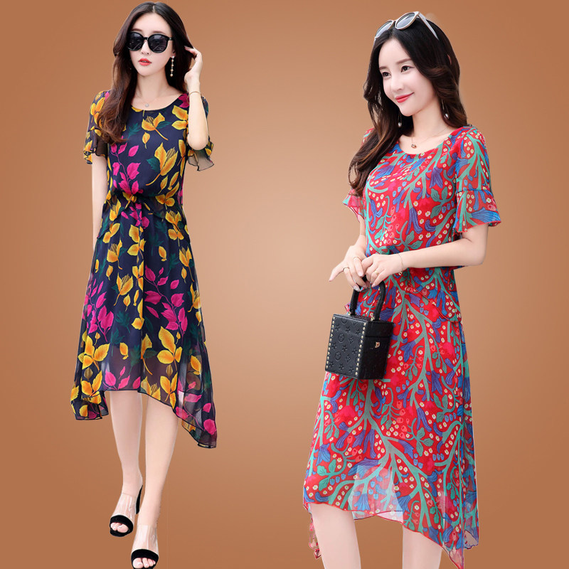 唯品会品牌京东商城女装夏季大码复古刺绣丝麻民族风长款连衣裙女