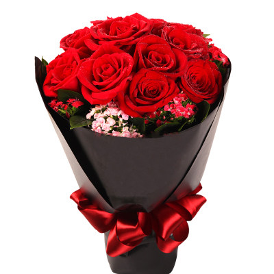 嘉兴市南湖秀洲区七夕情人节鲜花速递33朵红玫瑰送女友同城配送