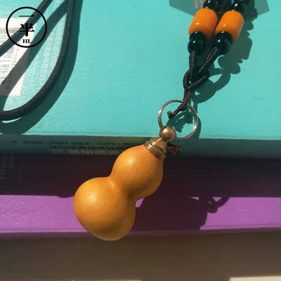 精品天然草里金葫芦挂件 把玩镶口平安纯手工 手把件辟邪挂饰包邮