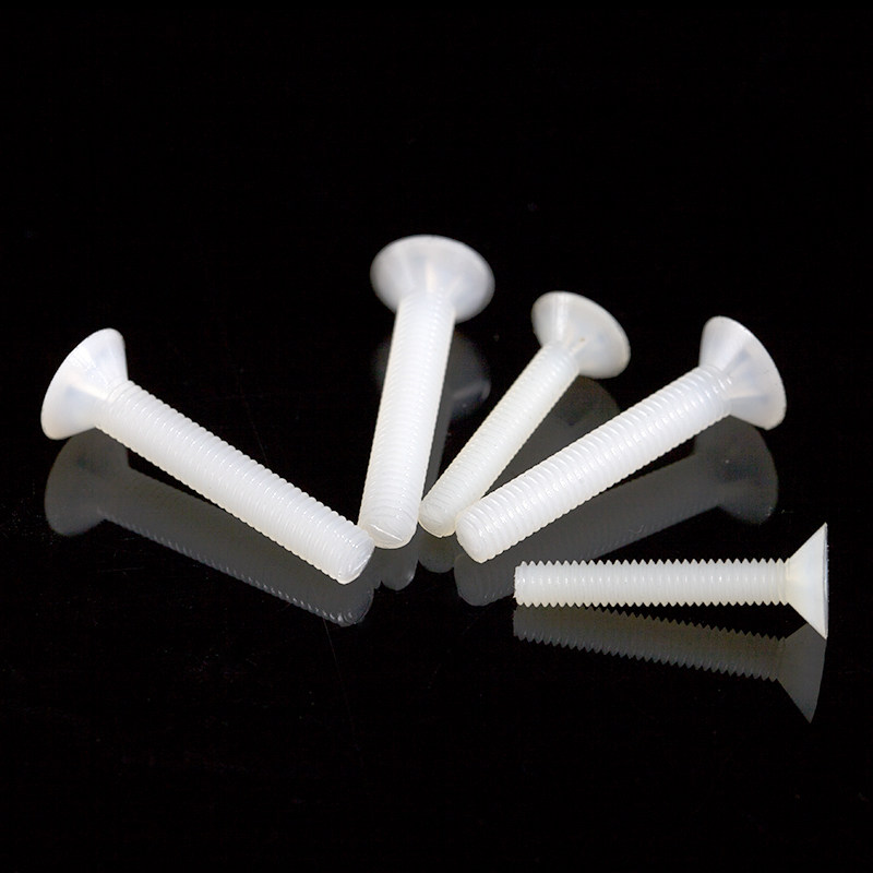 促销m2/m3/m4/pc塑料沉头螺钉/塑料十字平头头螺丝/透明沉头螺栓