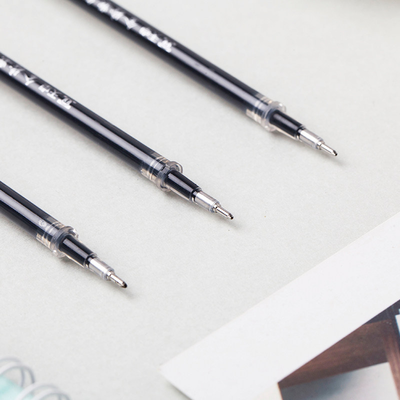 天卓 中性笔芯0.5mm 考试专用中性笔 黑色水笔替芯批发tgx2116