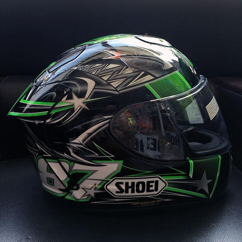 绝版日本进口shoei x12柳川明 摩托车头盔机车头盔赛盔跑盔男川崎