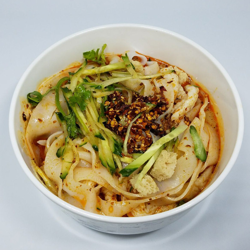 陕西特产东北凉面方便面冷面擀面皮自拌凉皮西安速食1袋包邮250克