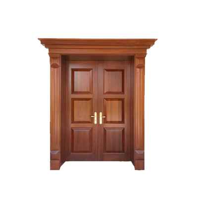 缅甸柚木大自然木门 室内门移门推拉门卧室定制实木大门别墅 免费