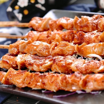 骨肉相连 鸡脆骨 鸡肉串 烧烤半成品 油炸鸡肉串 奶茶小吃 25只