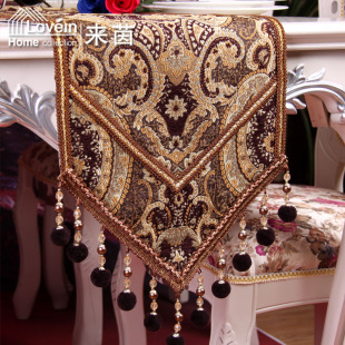 来茵 桌布桌旗 高档欧式巴洛克风复古茶几旗餐垫椅垫椅套布艺厚