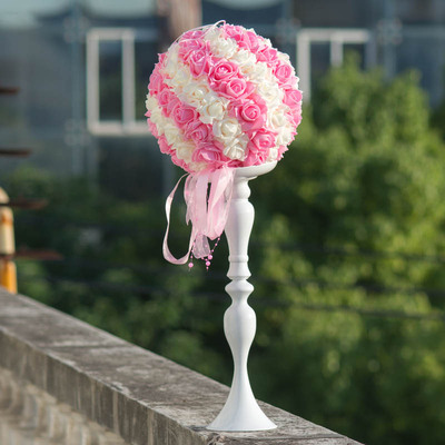 婚礼布置婚庆路引花球 迎宾区签到台甜品桌装饰花 开业店铺挂饰