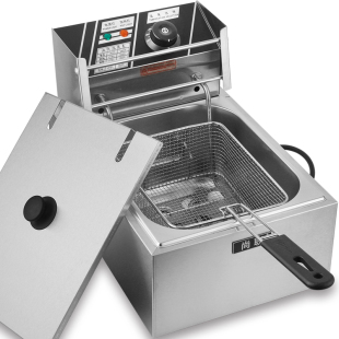 香港尚联电炸炉商用 单缸 油炸锅电炸锅油炸炉油炸薯条机炸鸡排