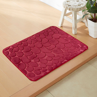 法兰绒防滑吸水记忆棉地垫卫生间厨房浴室卧室门口室内慢回弹水洗