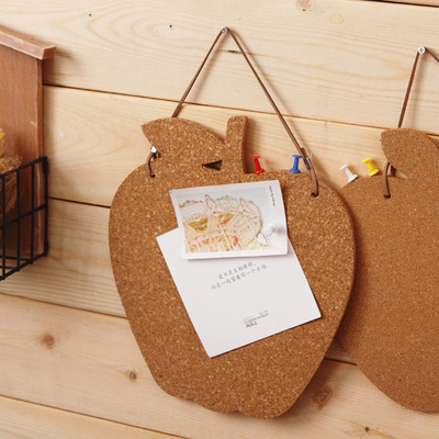 创意卡通木质软木留言板 照片墙软木墙留言板宣传栏展示告示板