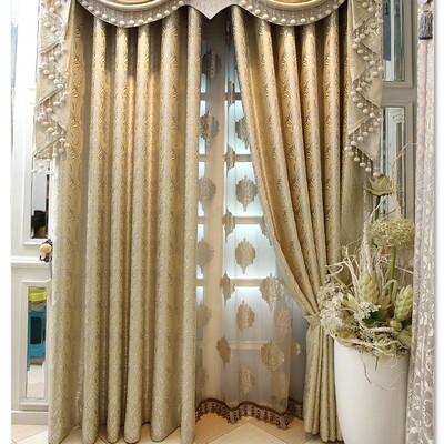 馨漫坊*佛罗伦萨欧式高档窗帘客厅奢华书房卧室加厚烫金丝绒别墅