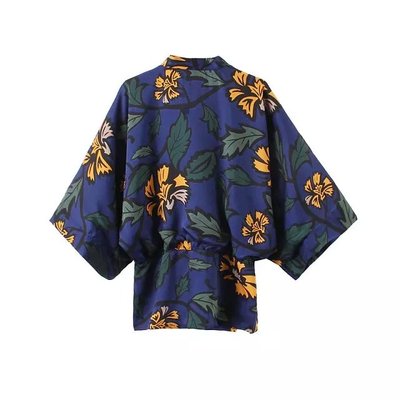 2015秋季日式复古樱花和风和服外套宽松和服开衫和服披肩女