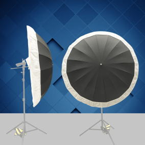 摄影伞43英寸直柄无十字死光柔光伞透光伞 出口品质16骨纤维伞骨