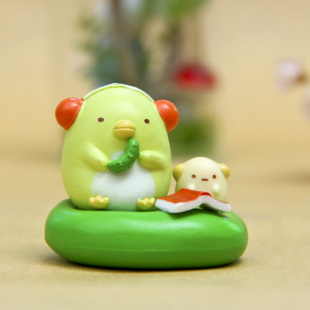 限时秒杀san-x角落生物墙角生物看书河童手办diy微景观造景公仔