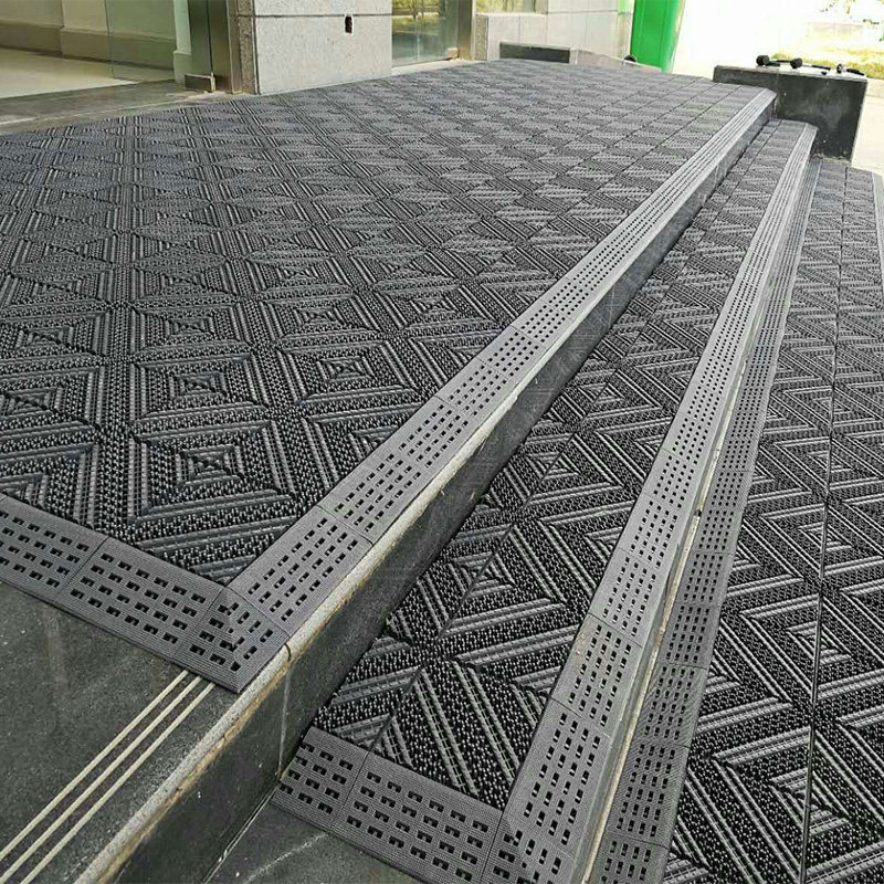 室外三合一防滑除尘地垫台阶脚垫酒店商场进门门口门垫拼接垫定制