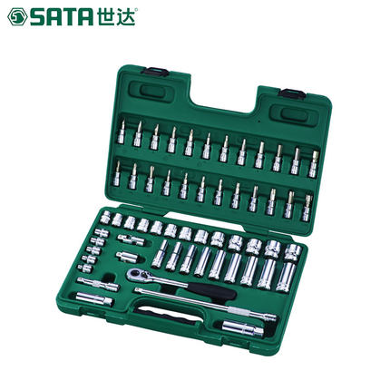 世达汽修汽保工具抛光两用套筒扳手套装汽车维修工具托套装09907_不