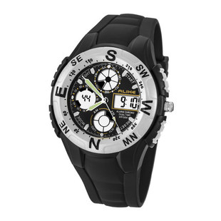 alike 双显夜光游泳防水多功能时尚户外运动游泳手表 男腕表 包邮