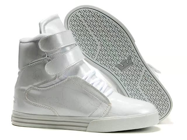 supra休闲鞋男鞋韩版高帮鞋板鞋潮鞋全白英伦 贾斯丁比伯 街舞鞋